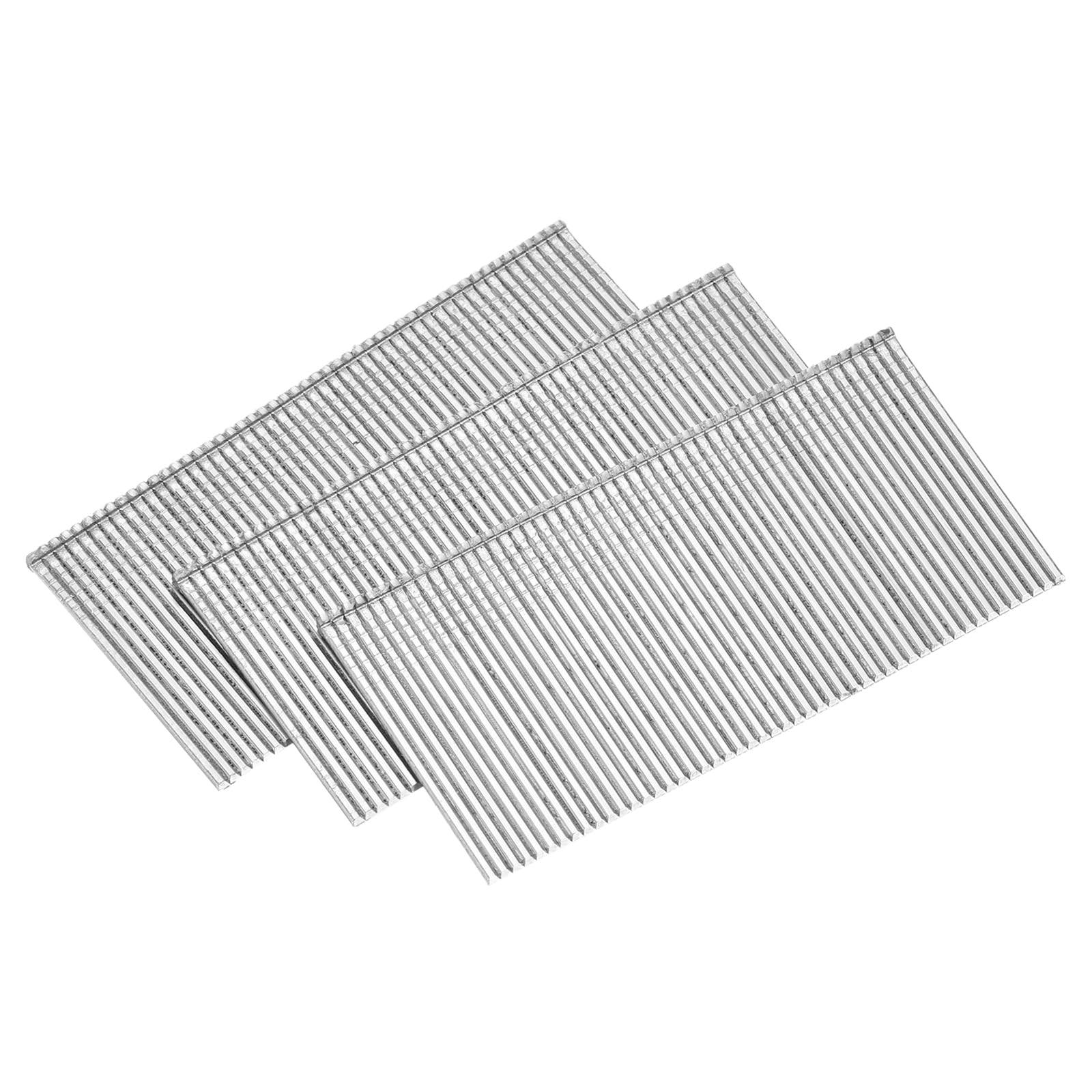 uxcell 1000 clavos de calibre 16, clavos de acabado recto de 1-1/2 pulgadas de longitud, clavos de acero inoxidable 304 galvanizado para construcción de carpintería, color plateado
