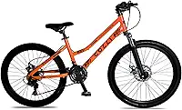 Colli Bike Bicicleta Londres com Suspensão Quadro Rebaixado Aço Carbono Aro 24, Aros Aero Parede Dupla Tam. do quadro 14' 36 Raias 21 Velocidades Freios a Disco Suporte de guidão Down Hill