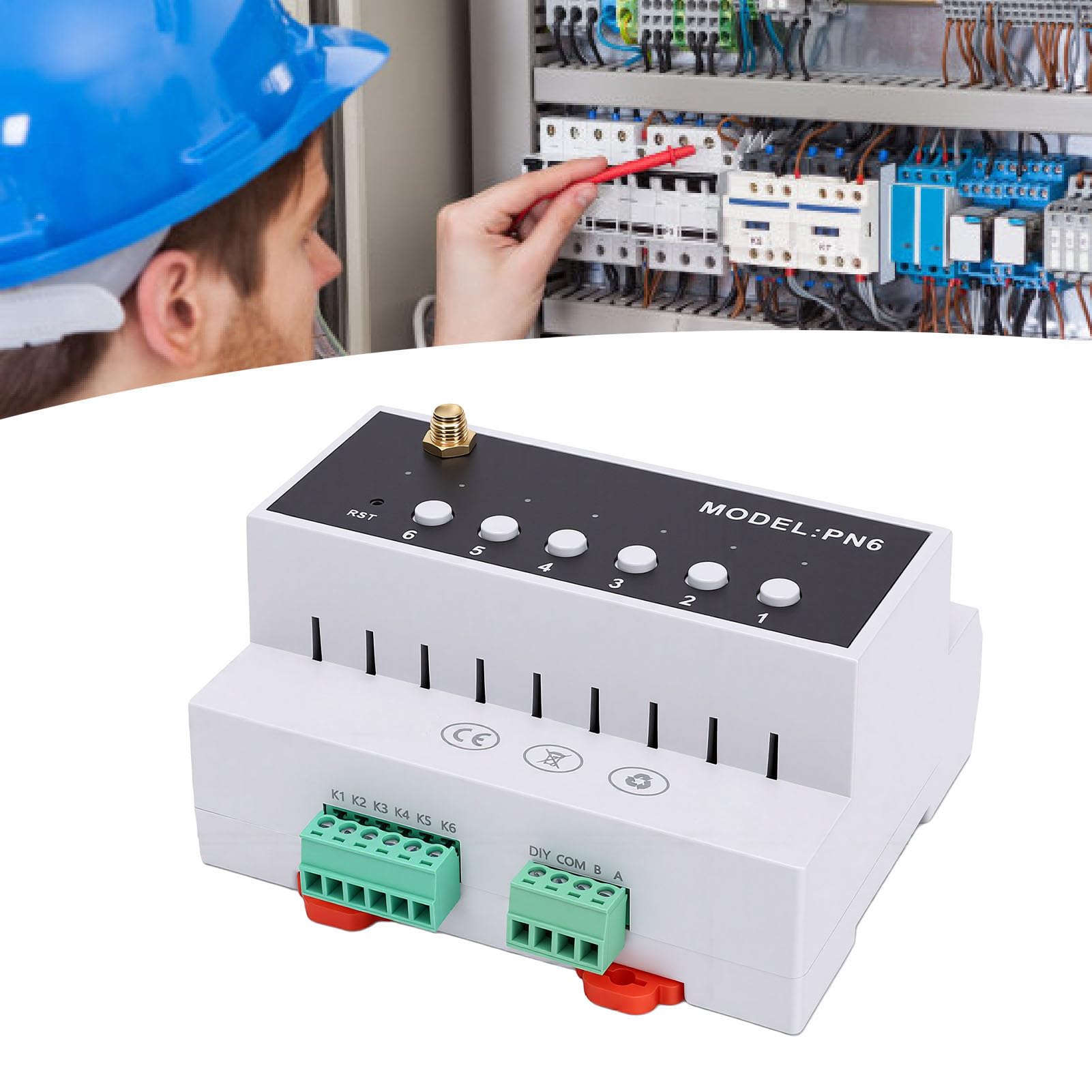 Generic Módulo de Interruptor de relé Inteligente para Electrodomésticos de 6 Canales con Protocolo Dual para Sistemas de Control y Automatización del Hogar (#2)