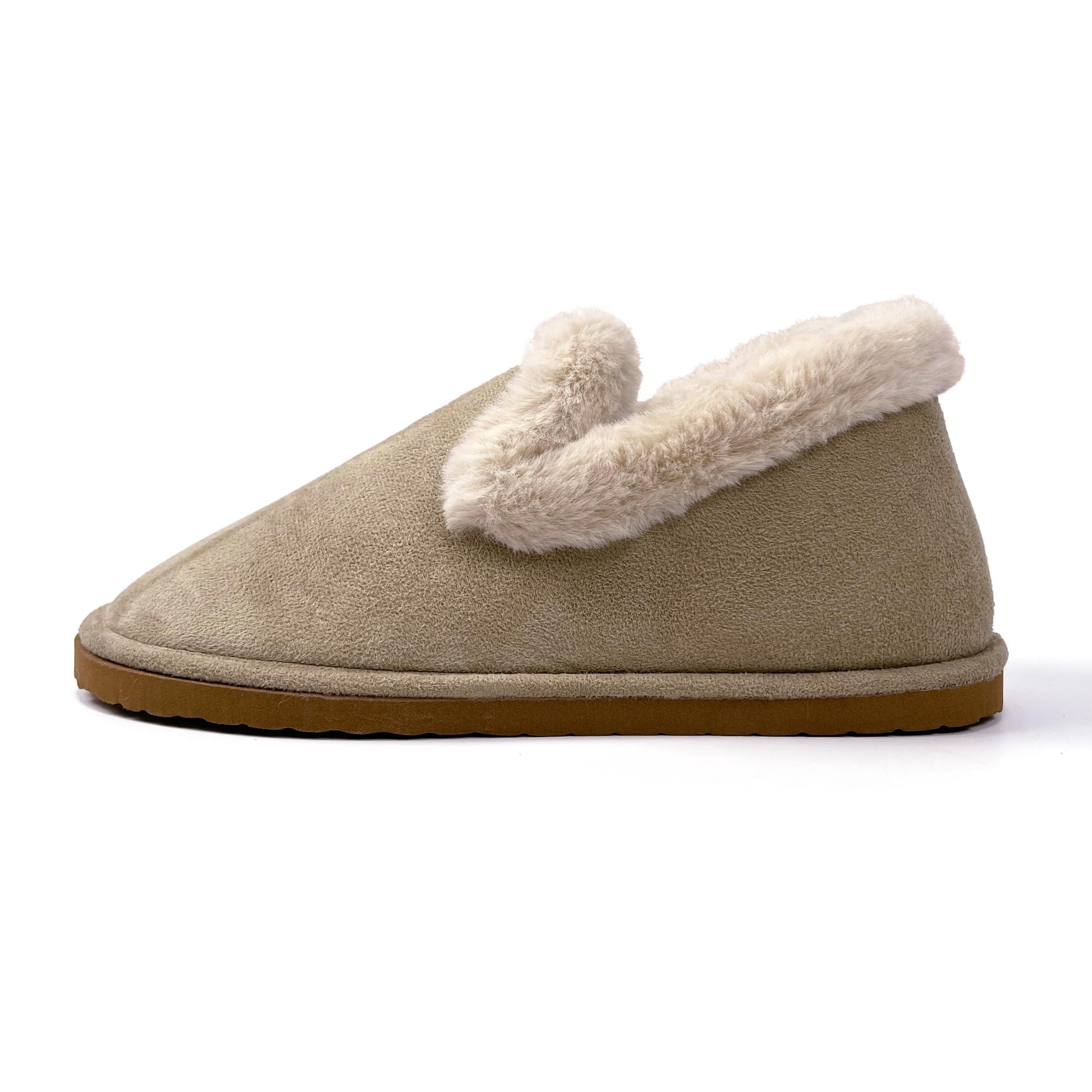 JOMIX Winter Hausschuhe Damen Plüsch Gefütterte Pantoffeln Ultra Warme Hüttenschuhe Bequeme Puschen Indoor