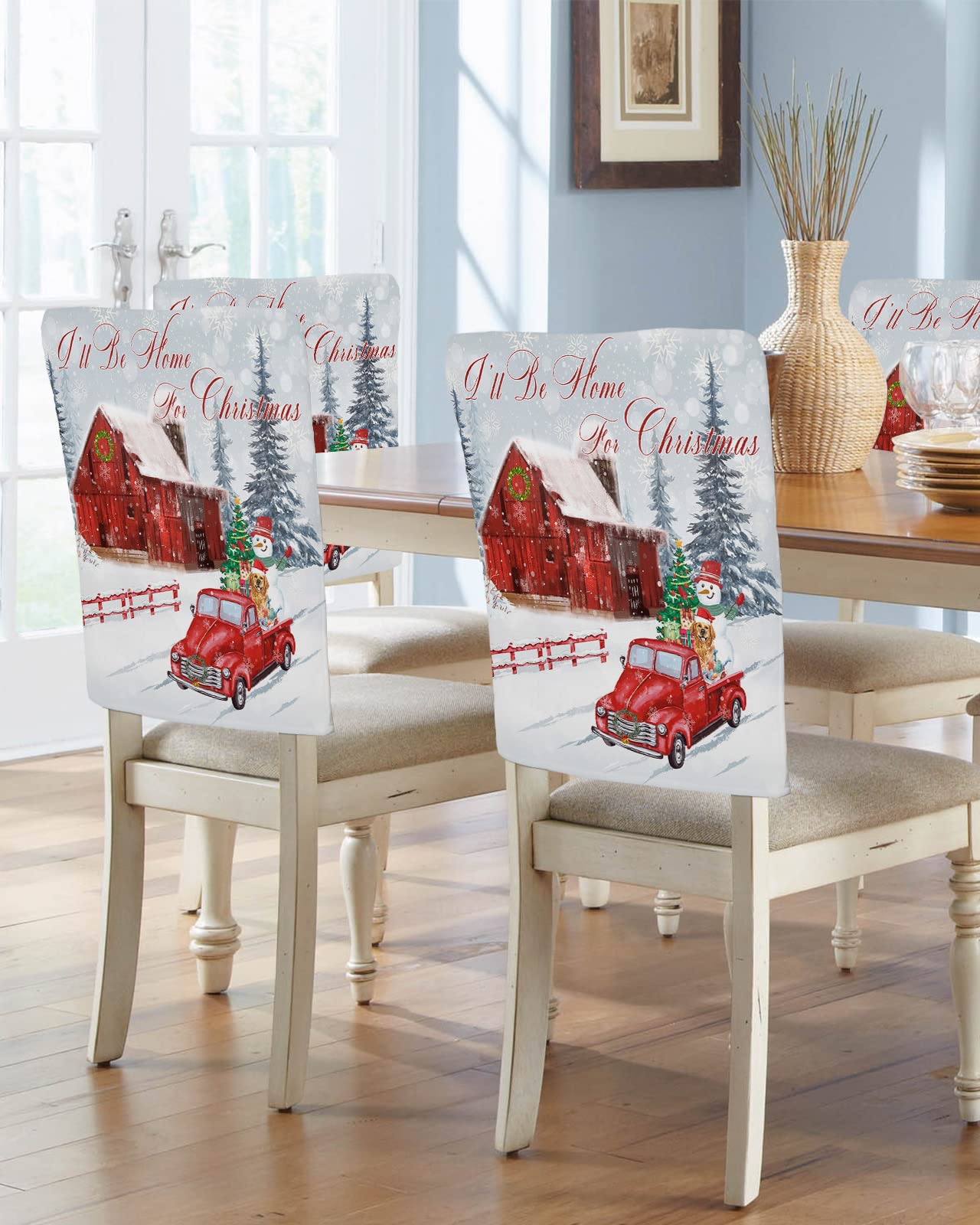 Red Dining Room Chair Covers