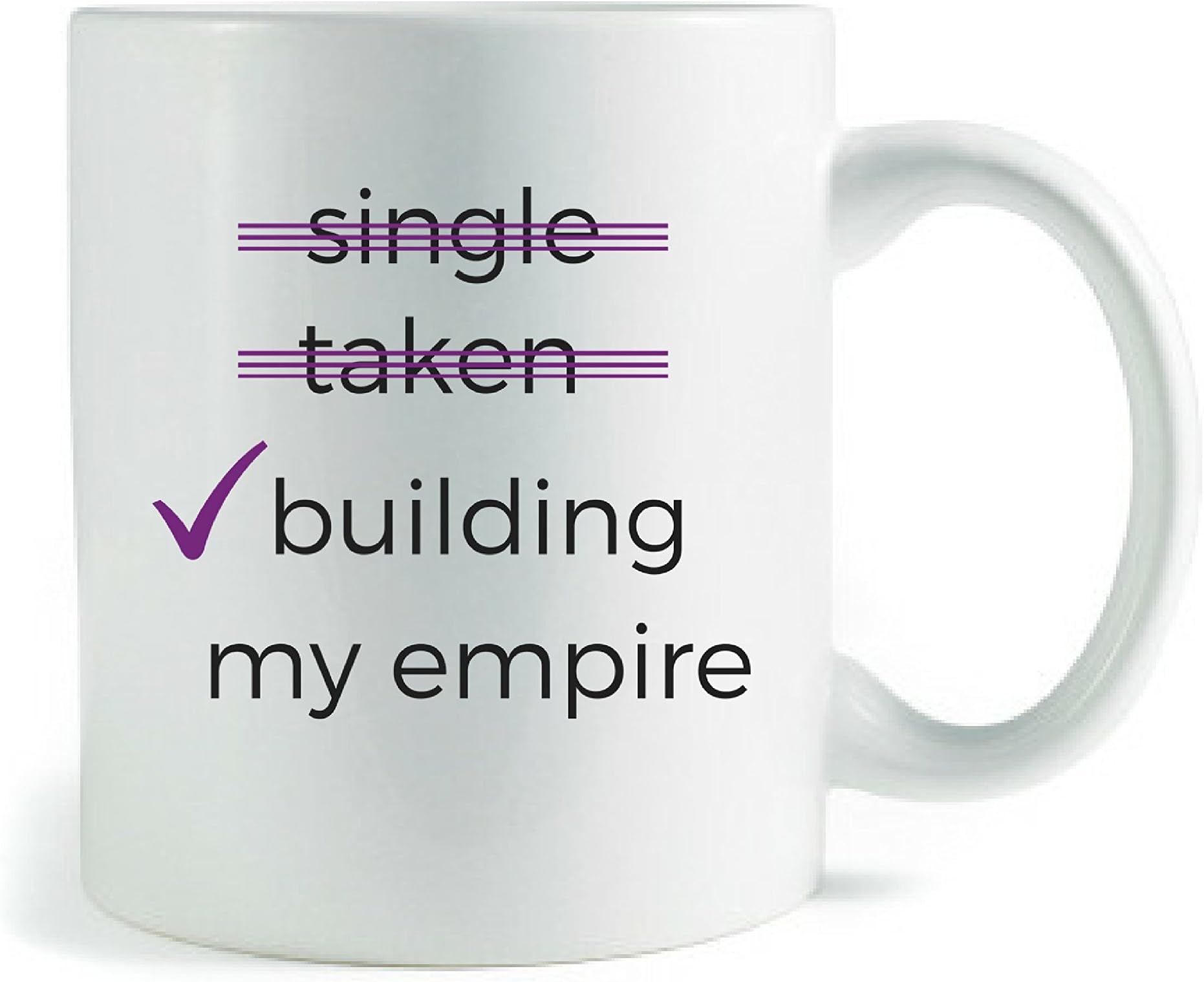 Single, Taken, Building my empire - Coffee Mug Gift - Unique Birthday Gift
