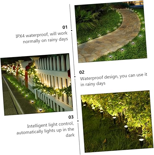 Miniatura 2 de Happyyami 1 Unidades Pequeña Luz de calle Decoración al aire libre lampara Solar para Exterior Decoración al aire libre Decoración Exterior Solar