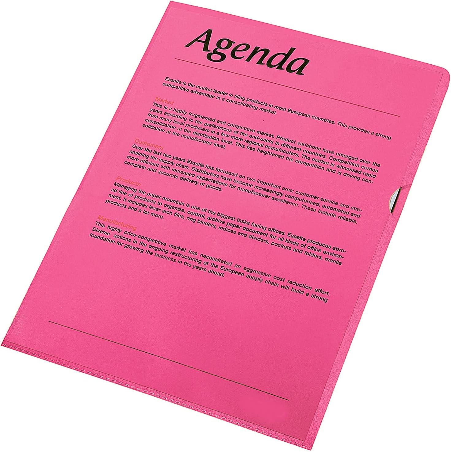 Whitebox A4 Cut Flush Folder - Red (Pack of 100)