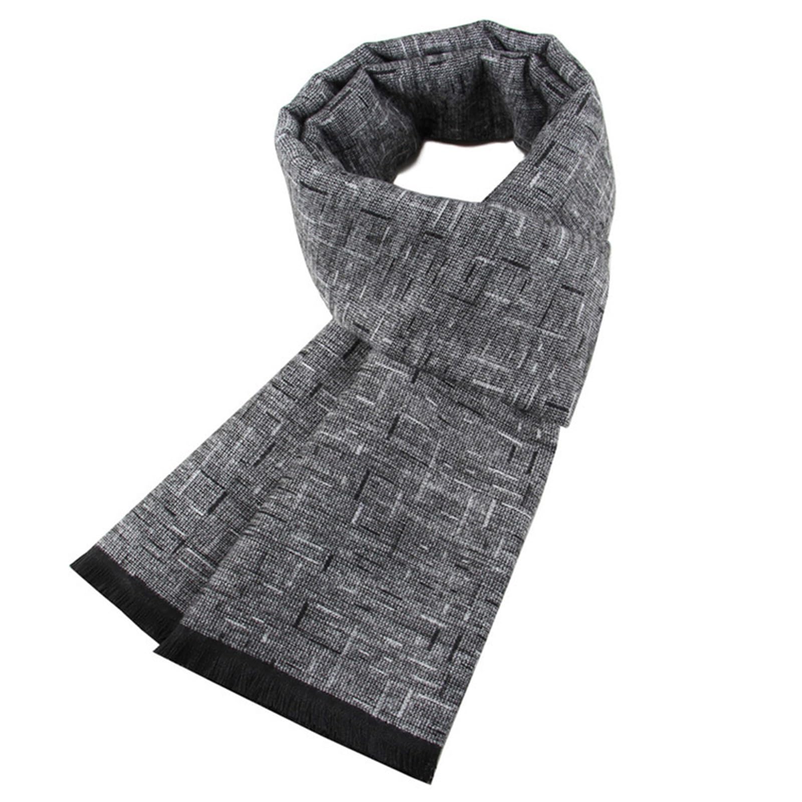 Bufanda de Invierno Para Hombre Bufandas de hombre Bufanda borla cálida párrafo engrosado