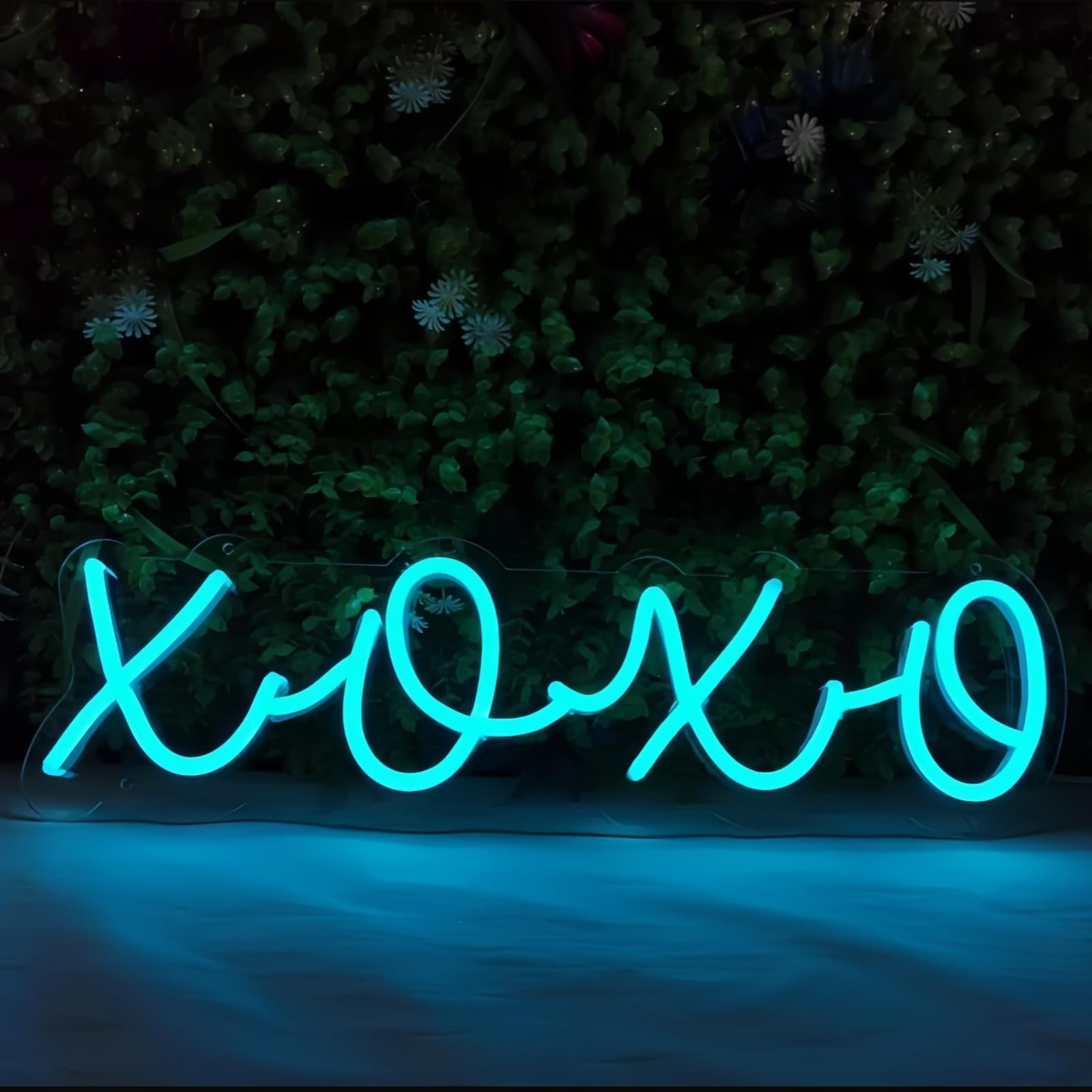 Ulalaza Neonowy znak świetlny LED XOXO lampka nocna zasilana przez USB, dekoracyjny znak markizy, do baru, pubu, sklepu, klubu, garażu, domu, dekoracja na imprezę
