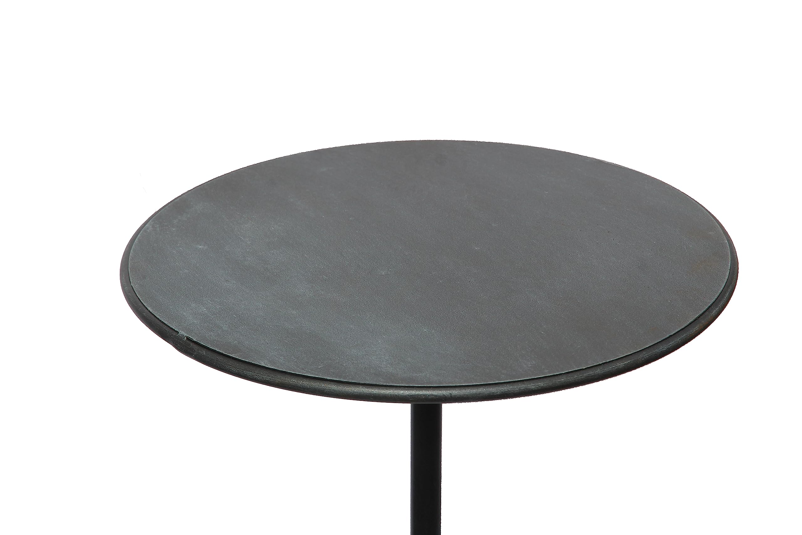 Bornhöft Gartenstecker Tisch Stecktisch für den Rasen Garten Gartenstecktisch Dekotisch Metall Rost Deko Gartendeko Pulverbeschichtet Rankstab Couch Bar