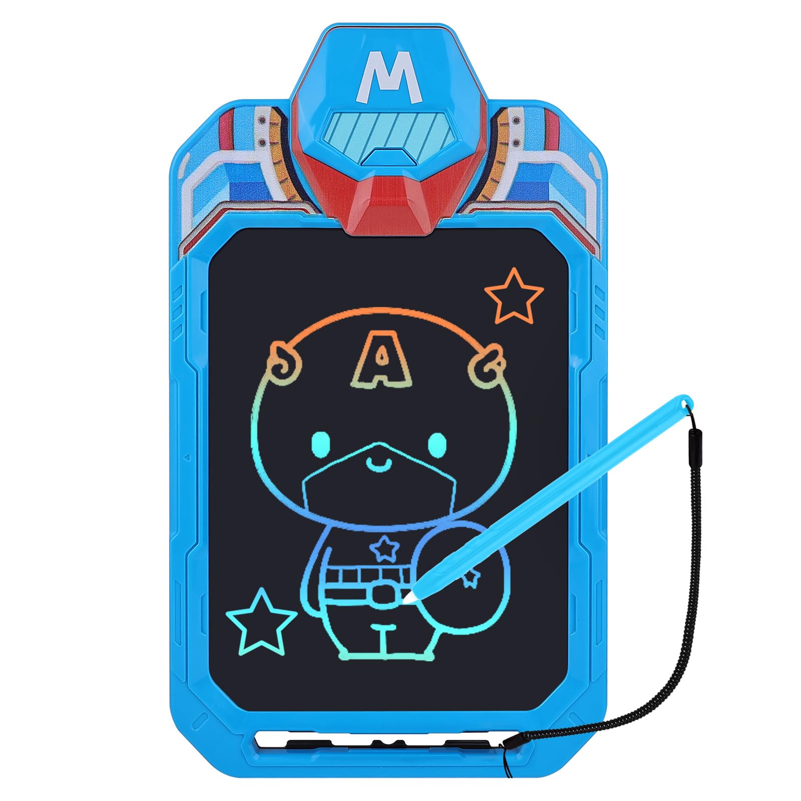 NOBES Tavoletta Grafica Giochi Bambini 2 3 4 5 6 7 Anni,10 Pollice Lavagna per Bambini, Lavagnetta Cancellabile Giocattolo per Regalo Ragazzi (Blu)