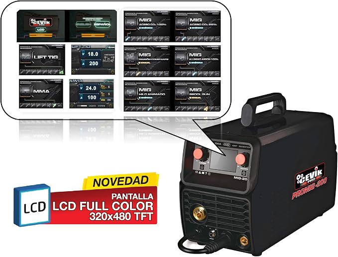 Cevik CE-PROMIG200 Soldadura Inverter Sinérgica : Amazon.es: Bricolaje y  herramientas