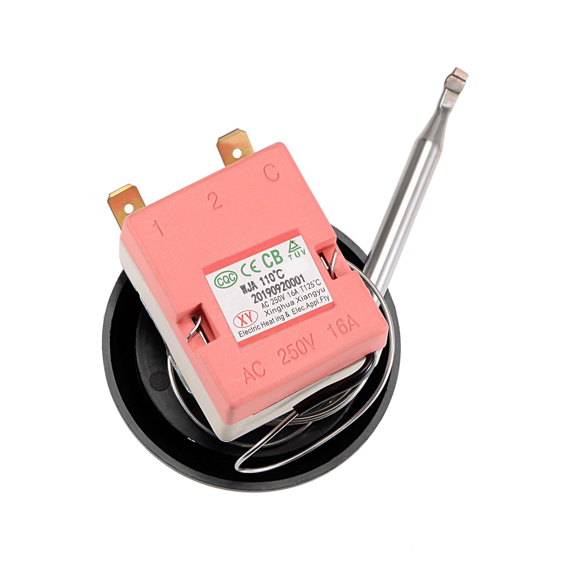 sourcing map NC AC 250 16A 30-110C Température Contrôle Interrupteur Capillaire Thermostat pour Four Réfrigérateur Chauffe-Eau sourcing map NC AC 250 16A 30-110C Température Contrôle Interrupteur Capillaire Thermostat pour Four Réfrigérateur Chauffe-Eau