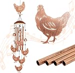 GDNSFIT Cow Wind Chimes for Outside, Metal Windchimes Outdoors, Cow Gifts for Women/Men, Memorial/Birthday Gifts, Garden Decor for Outside, Patio or Yard, Durable Chimes for Outdoors