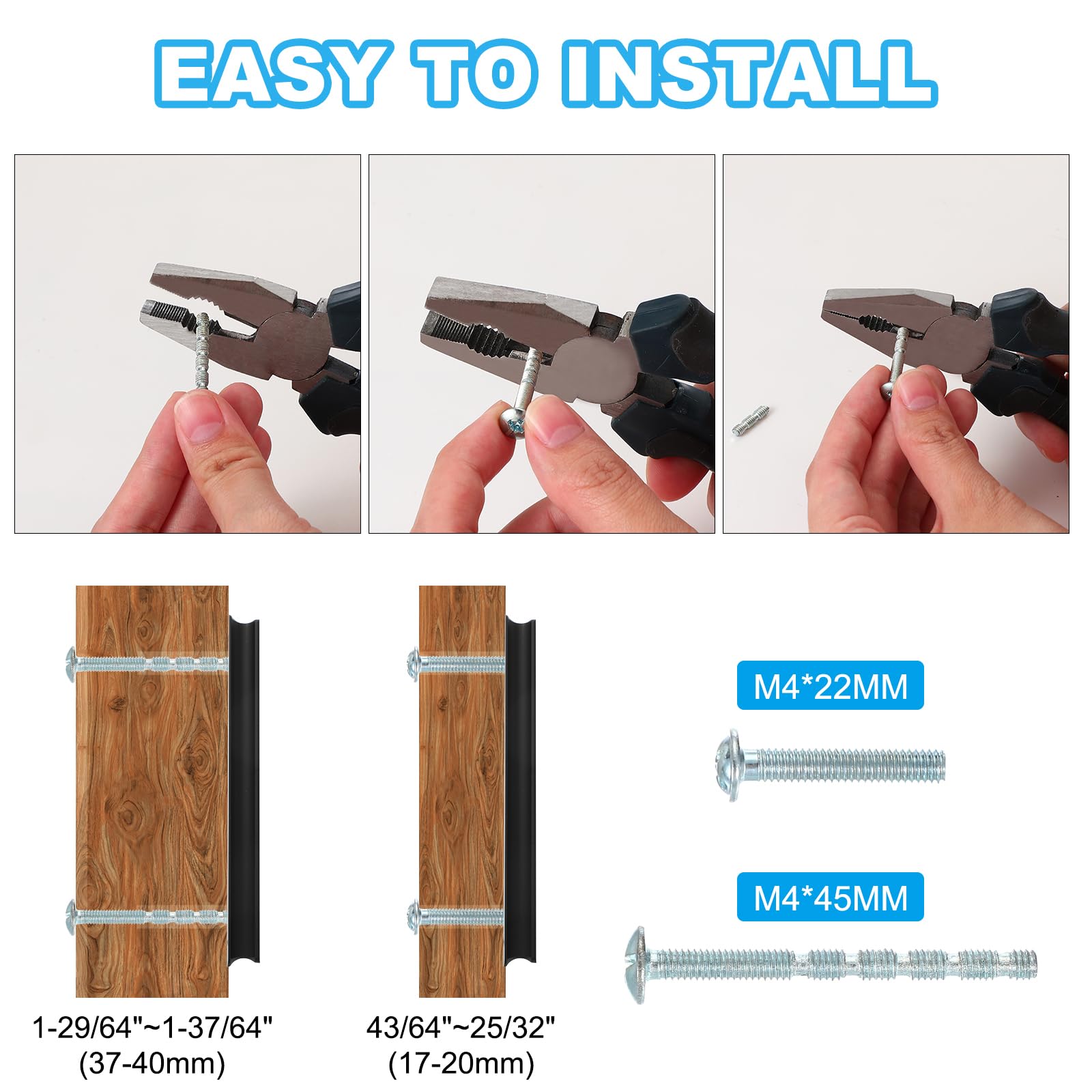 PATIKIL Door Handles 2.52 Inch (64mm) Hole Center - Image 3