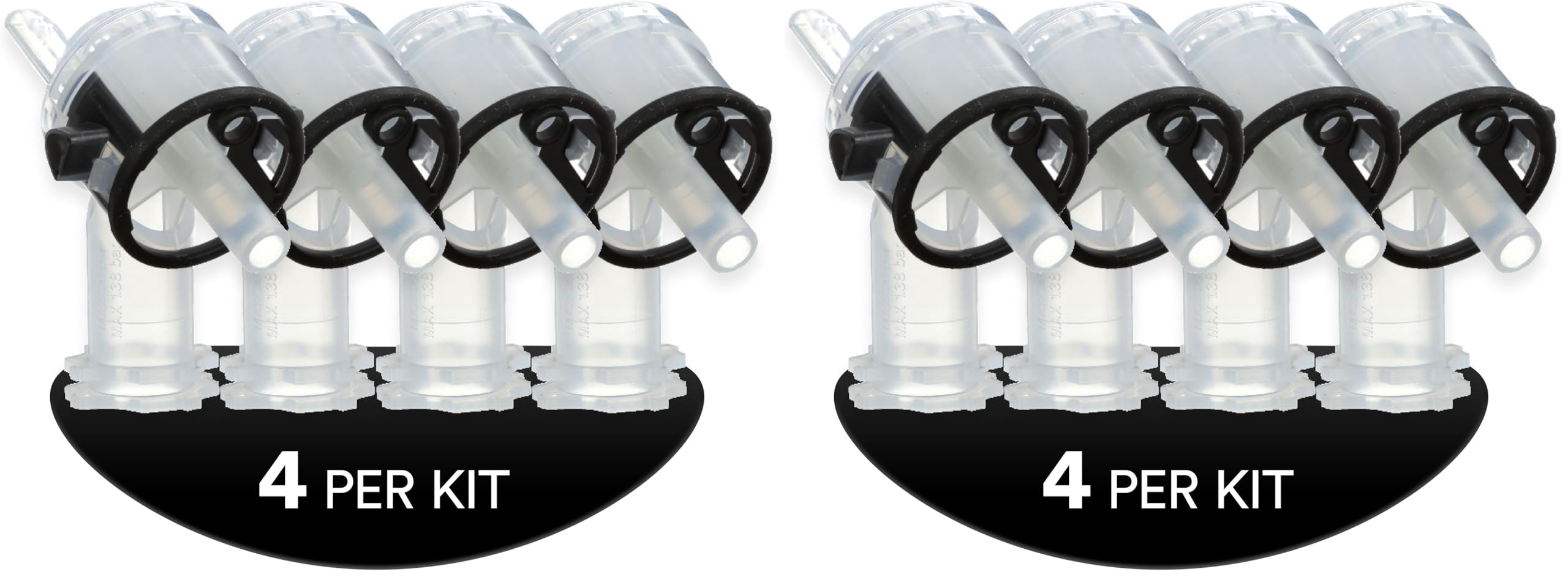 3M - 26618 Accuspray Atomizing Head, 16611, Clear, 1.8 mm (Pack of 2)