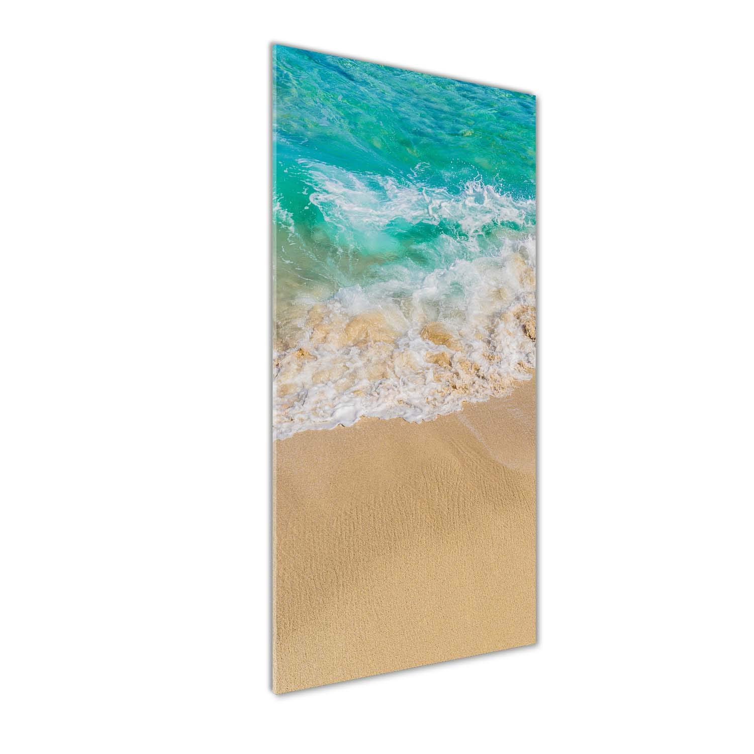 Déco mural derrière le plastique acrylique Tulup tableau haut de gamme paysage marin bleu