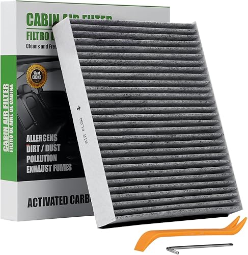 Filtro de aire de cabina 6043C (CF11920) con carbón activado compatible con Ford C-Max/Escape/Focus/Gt 2013-2018, Transit Connect 2014-2020, Lincoln