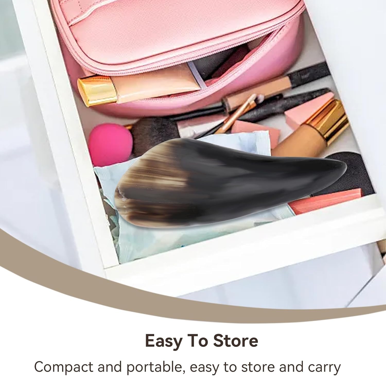 Agatige Gua Sha Massage Tools, Ox Horn Scraping Massage Board Body Acupuncture Therapy Scraper Tools for Face Back Neck Shoulder Hand Arm Leg - Image 9