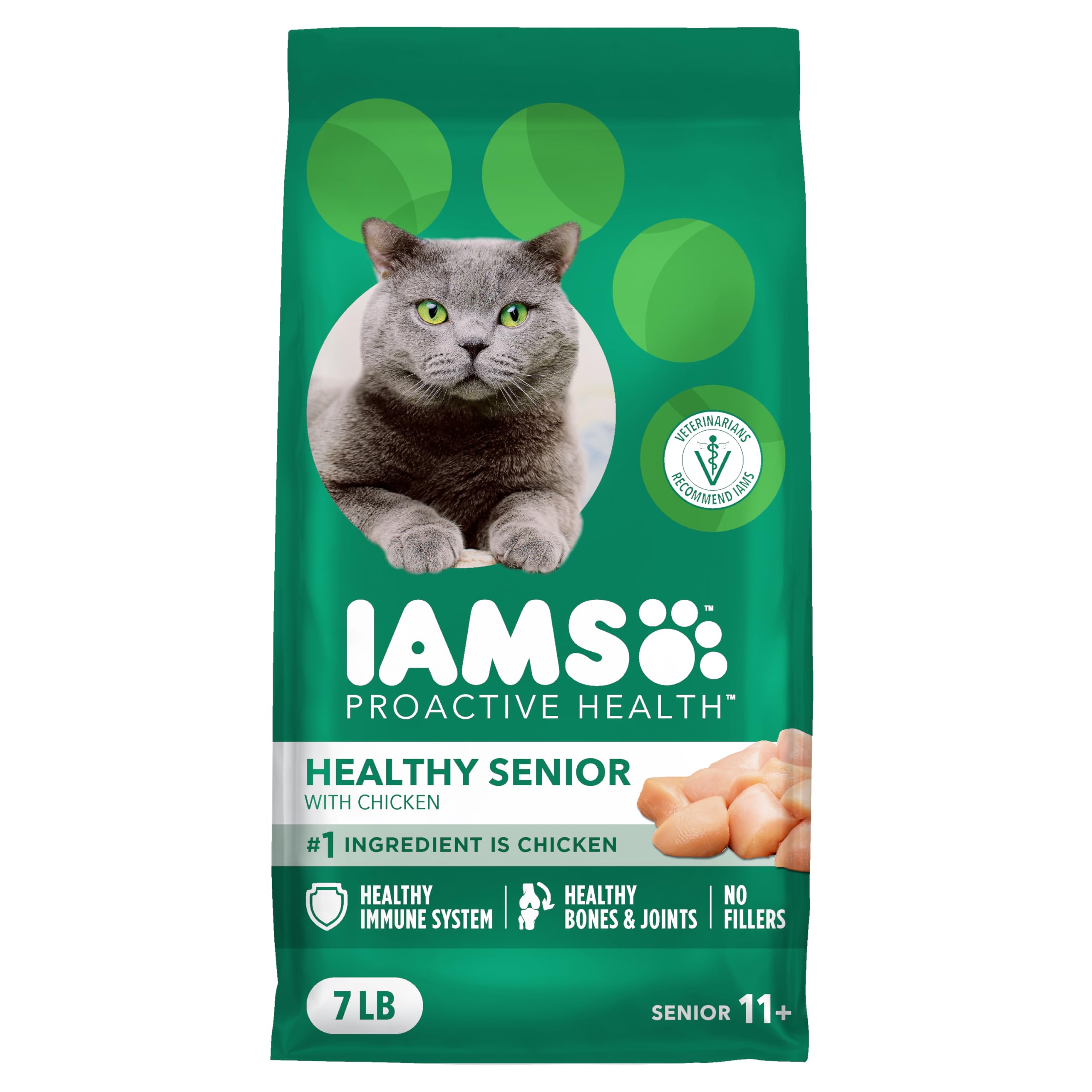 Proactive Health Healthy Senior Dry Cat Food with Chicken, 7 lb. Bag