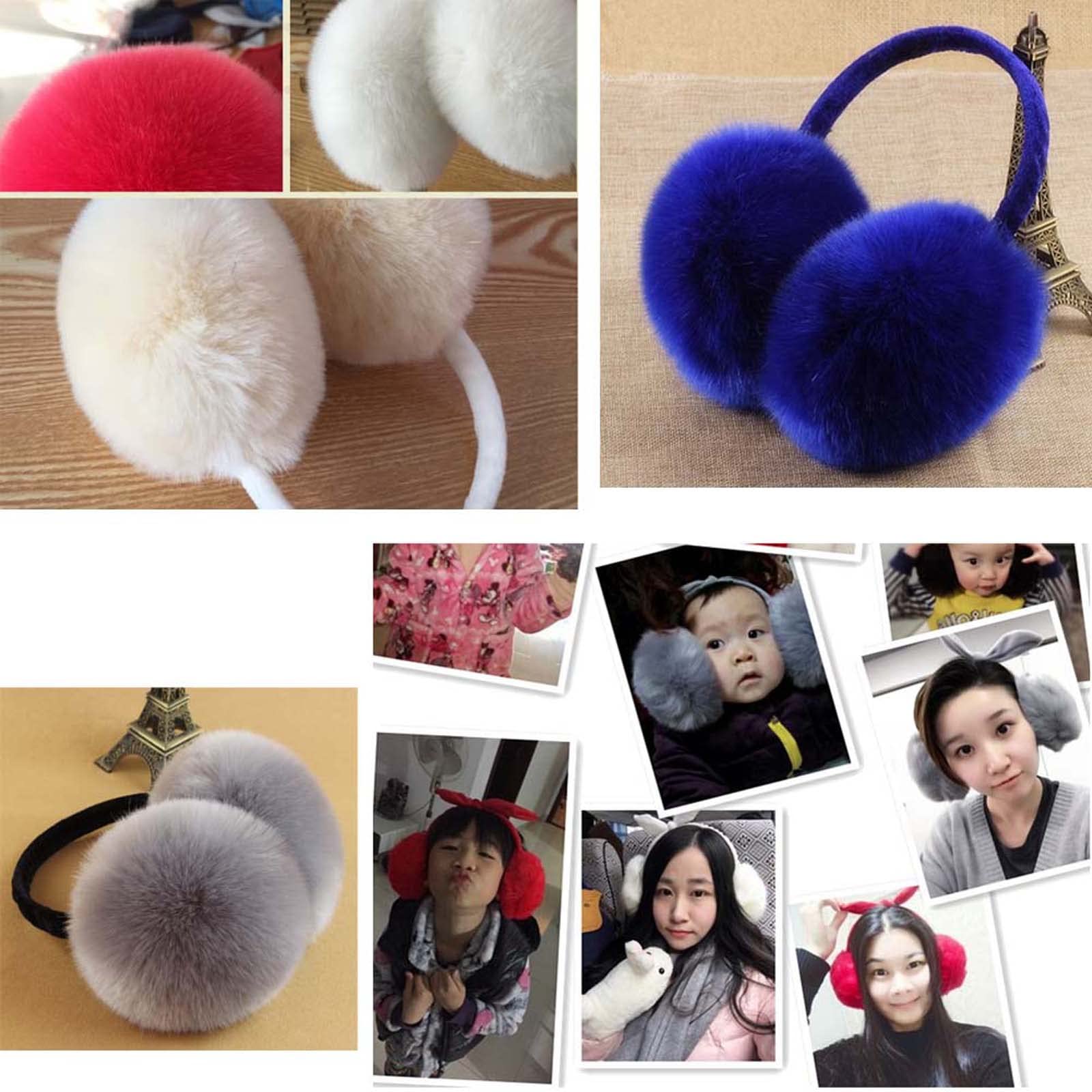 Winter Ear Warmers, Fashion Adjustable Earmuffs for Cold Weather