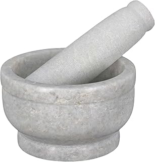 VINAYAK CRAFTERS Mortar and Pestle Set, kharad, Masher Spice Mixer for Kitchen 4 inches
