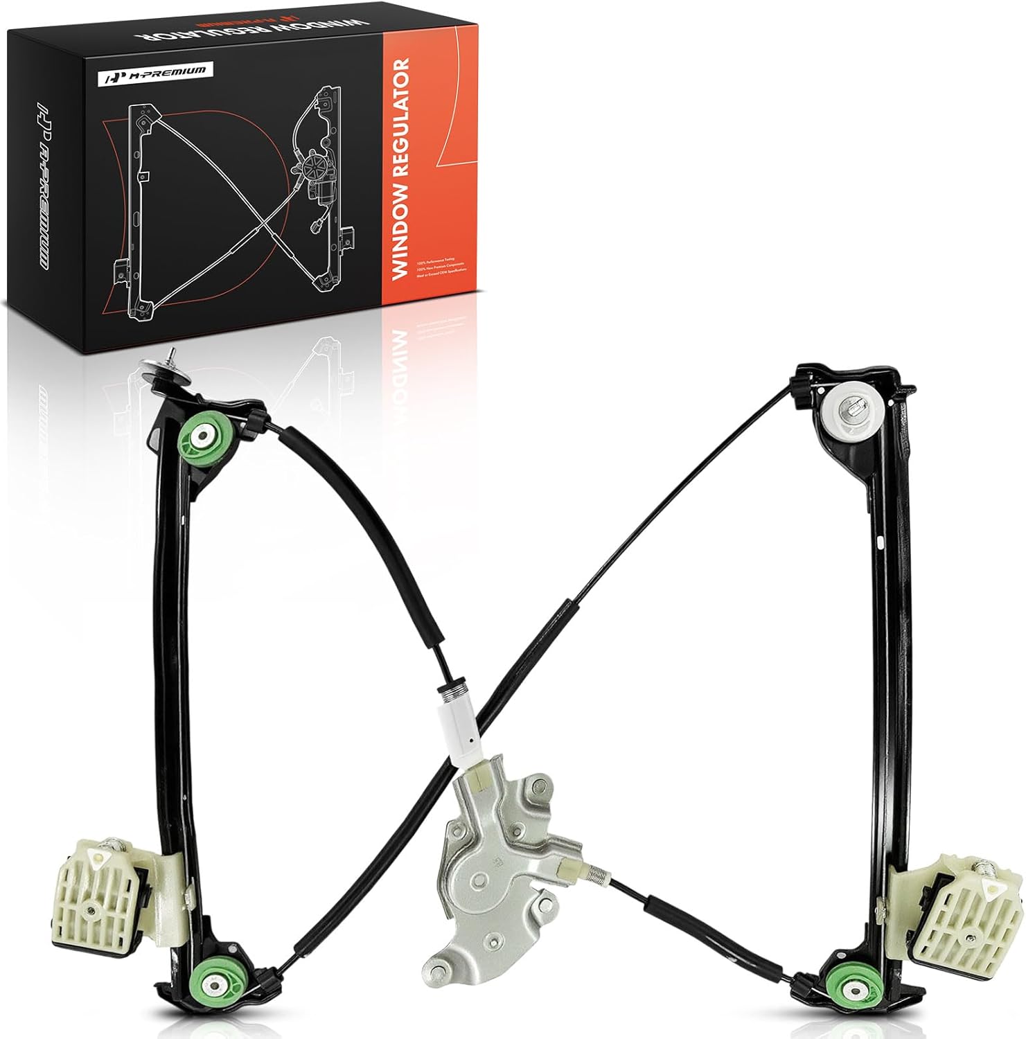 A-Premium Front Right Passenger Side Electric Power Window Regulator Without Motor Compatible with Ford Mustang 2005 2006 2007 2008 2009