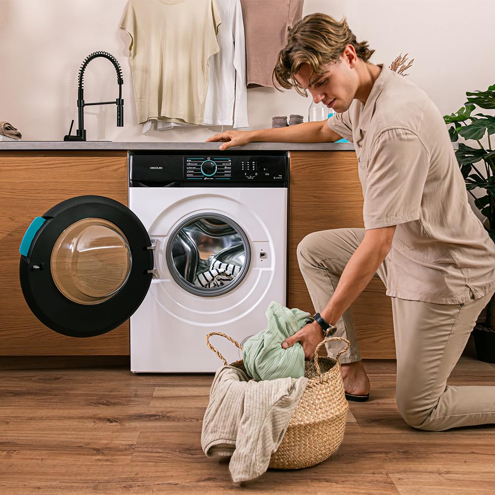Cecotec Lave linge Frontal Bolero DressCode 7150 Inverter A, Machine à laver 7 kg 1400 tr/min 12 programmes Classe A