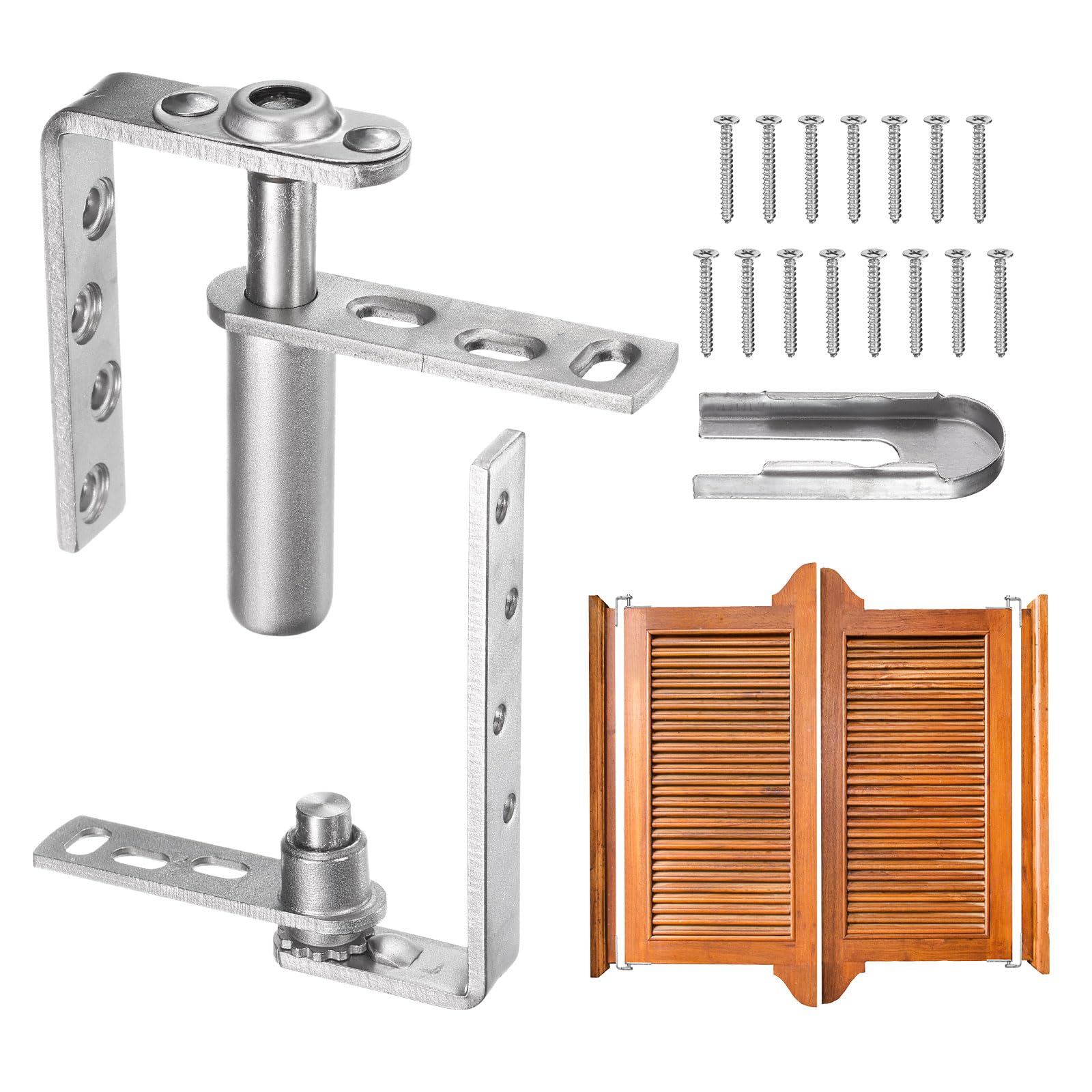Charnière de porte saloon haut de gamme en inox 304 pour menuiserie de 22mm