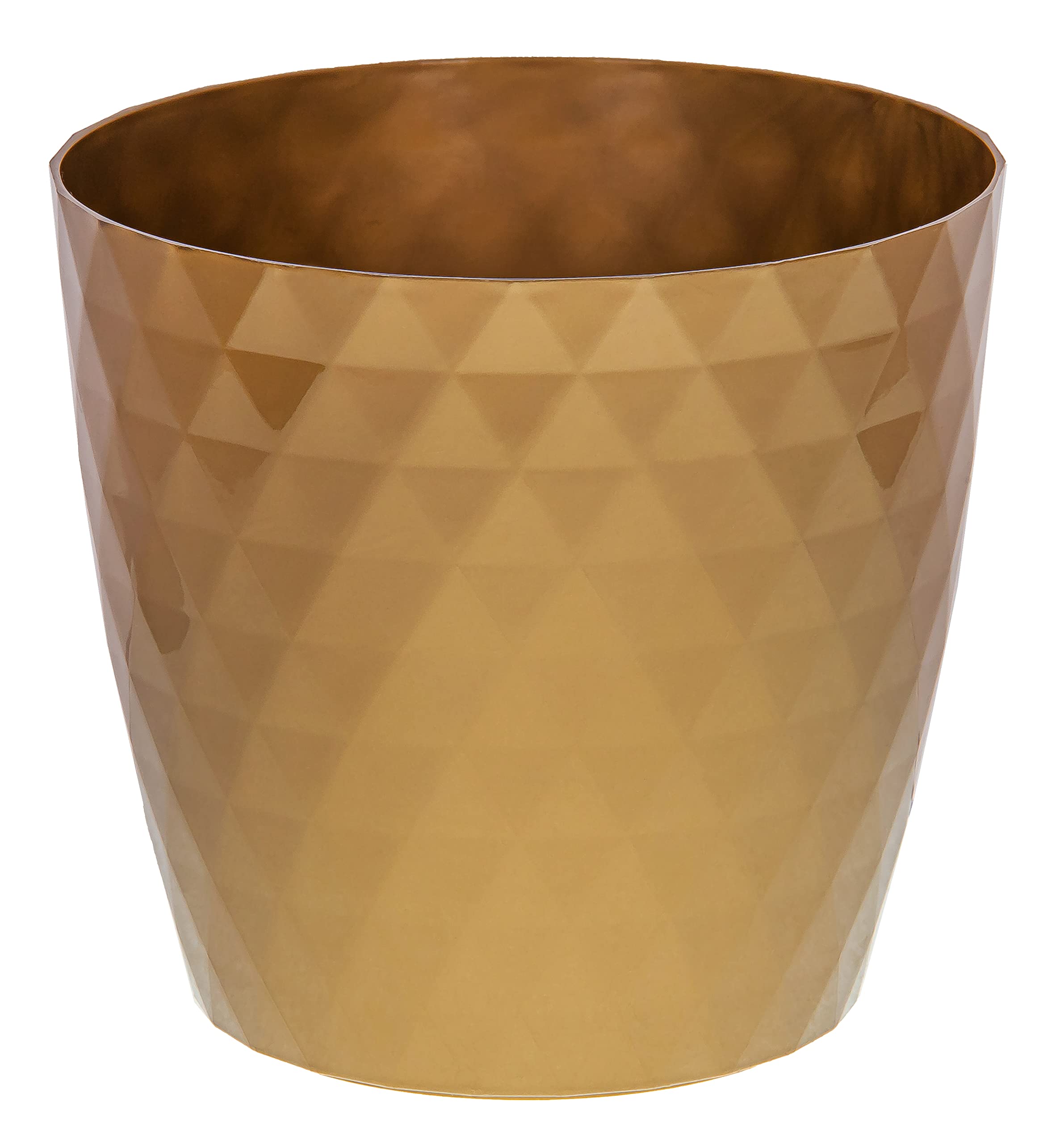 KORAD Cristal Indoor Flower Pot Covers without Drainage Holes – Decorative Round Plastic Planters for Indoor & Outdoor Plants – Lightweight, Durable Plant Pots in 9 Colours & 7 Sizes- (Purple, 20 cm) — view 12