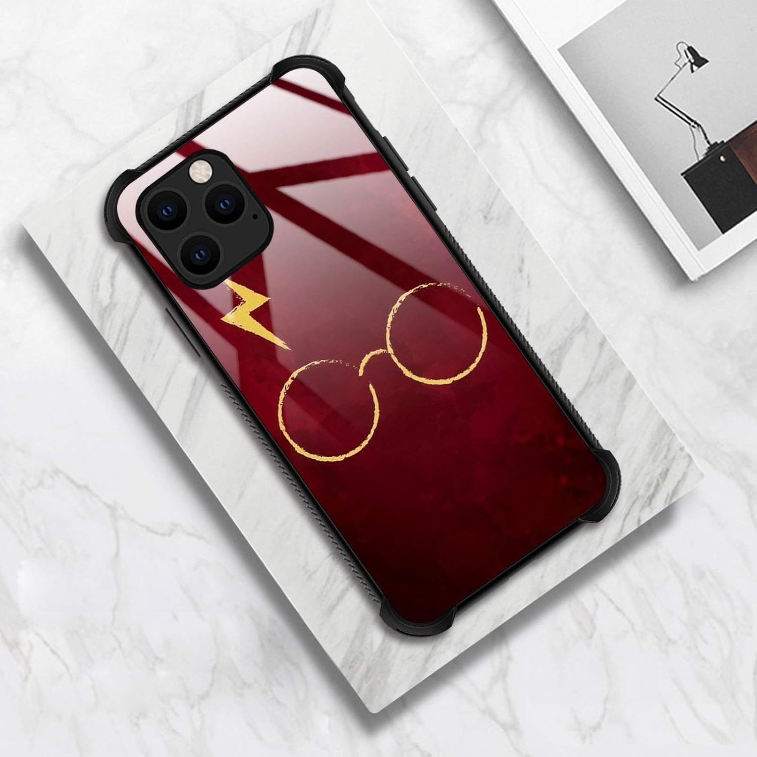 CARLOCA Compatible with iPhone 12 Pro Max Case,Glass Flash iPhone 12 Pro Max Cases for Girls,Fashion Graphic Design Shockproof Anti-Scratch Case for Apple iPhone 12 Pro Max