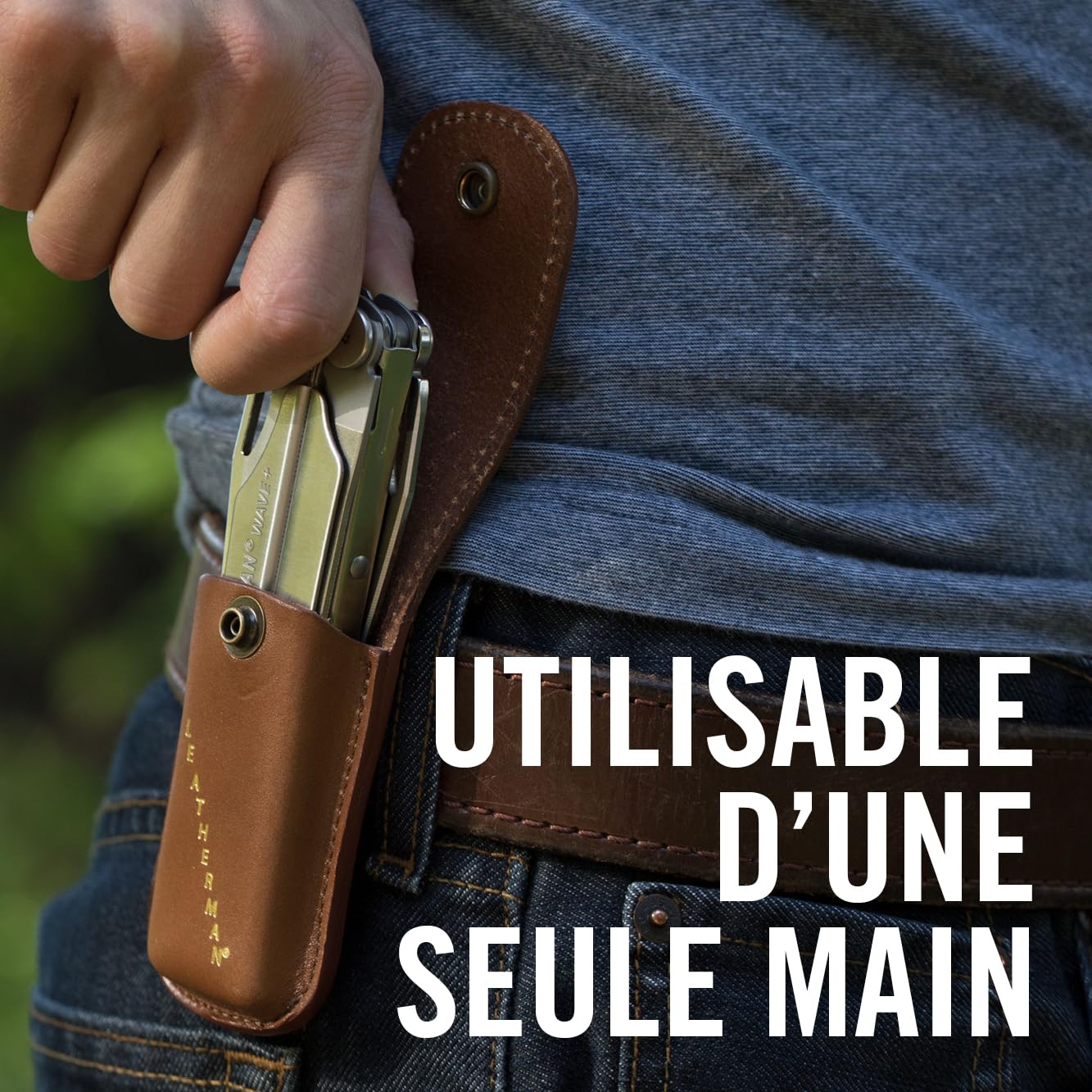 Leatherman Wave+ Outil Multifonction - Outil 18-en-1 en Acier Inoxydable pour Usage Intensif avec Lames, Pinces et Coupe-Fils - Noir