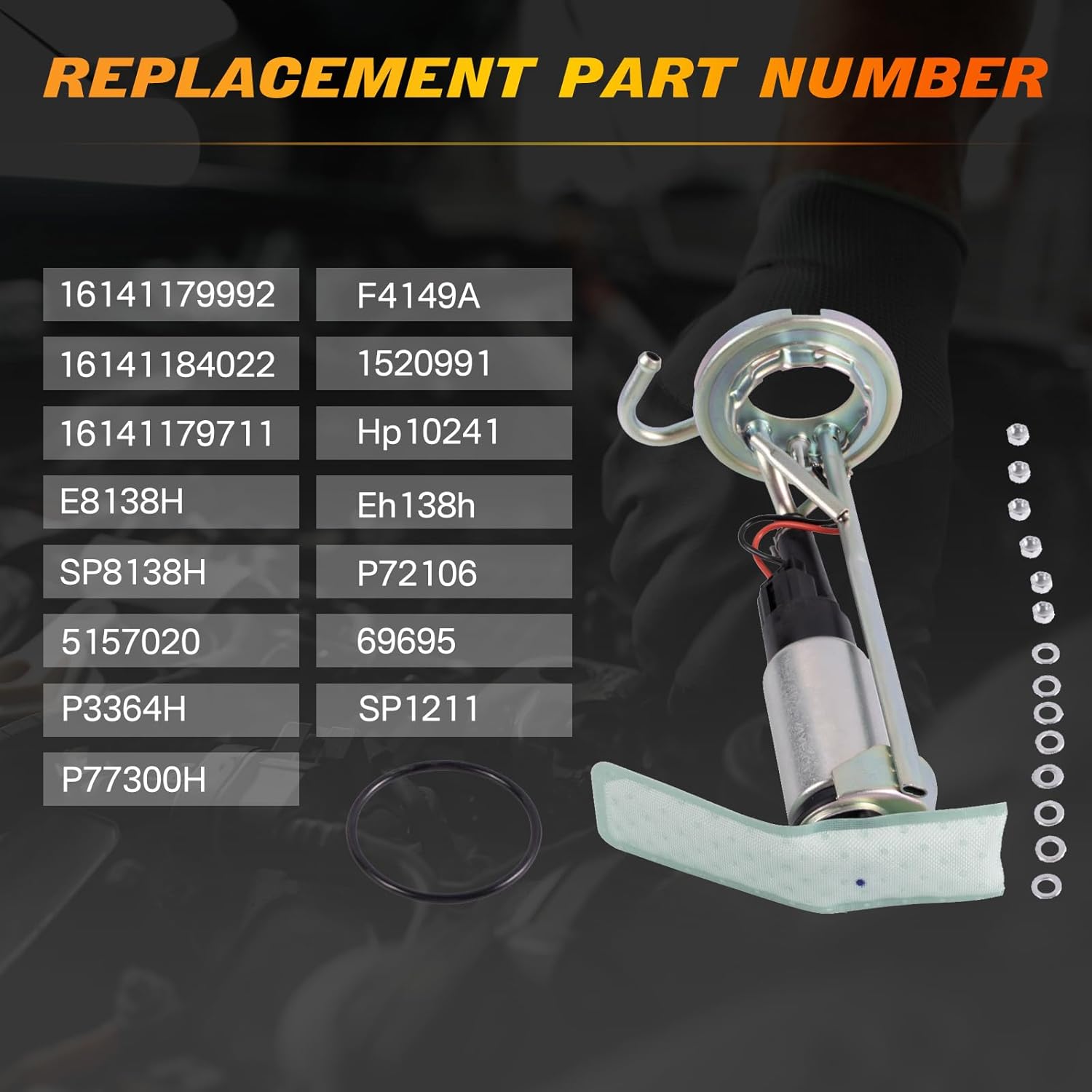 16141179992 New Fuel Pump Assembly Compatible with 1988-1993 BMW 318i 325 325i 325is 325iX Replace 16141184022 16141179711 Hp10241 5157020 Eh138h P3364h Sp8138h