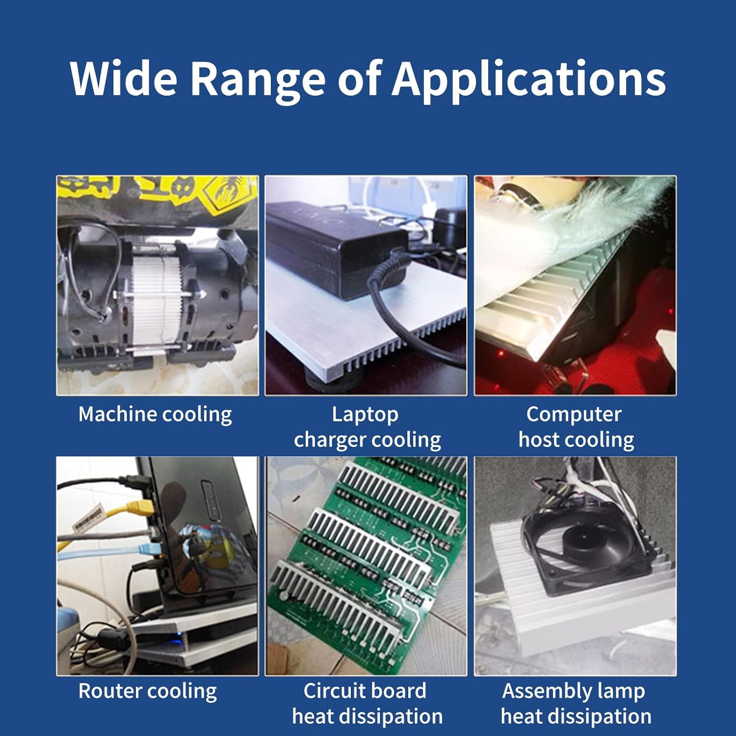 Dissipatore Calore Alluminio Per SSR Trifase - 11x10x10cm, Per Installazione DIN