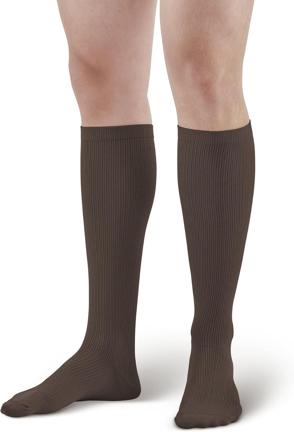 Ames Walker AW Style 166 Men's Travel 15-20 mmHg Moderate Compression Knee High Socks