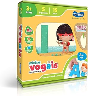 Minhas Vogais - Jogo de Encaixe - Toyster Brinquedos