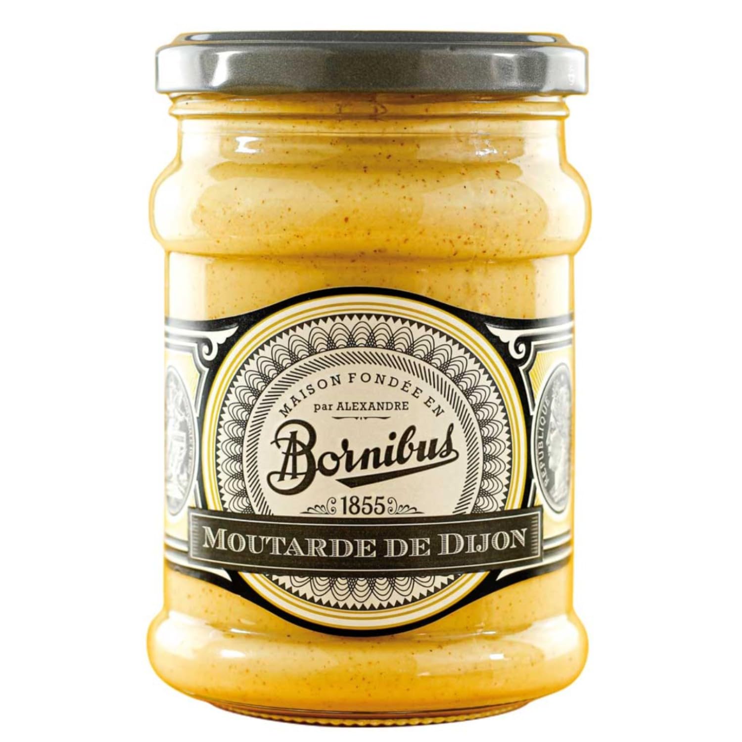 Bornibus Moutarde de Dijon Senf Frankreich inkl. FeinWert E-Book (12 x 250g)