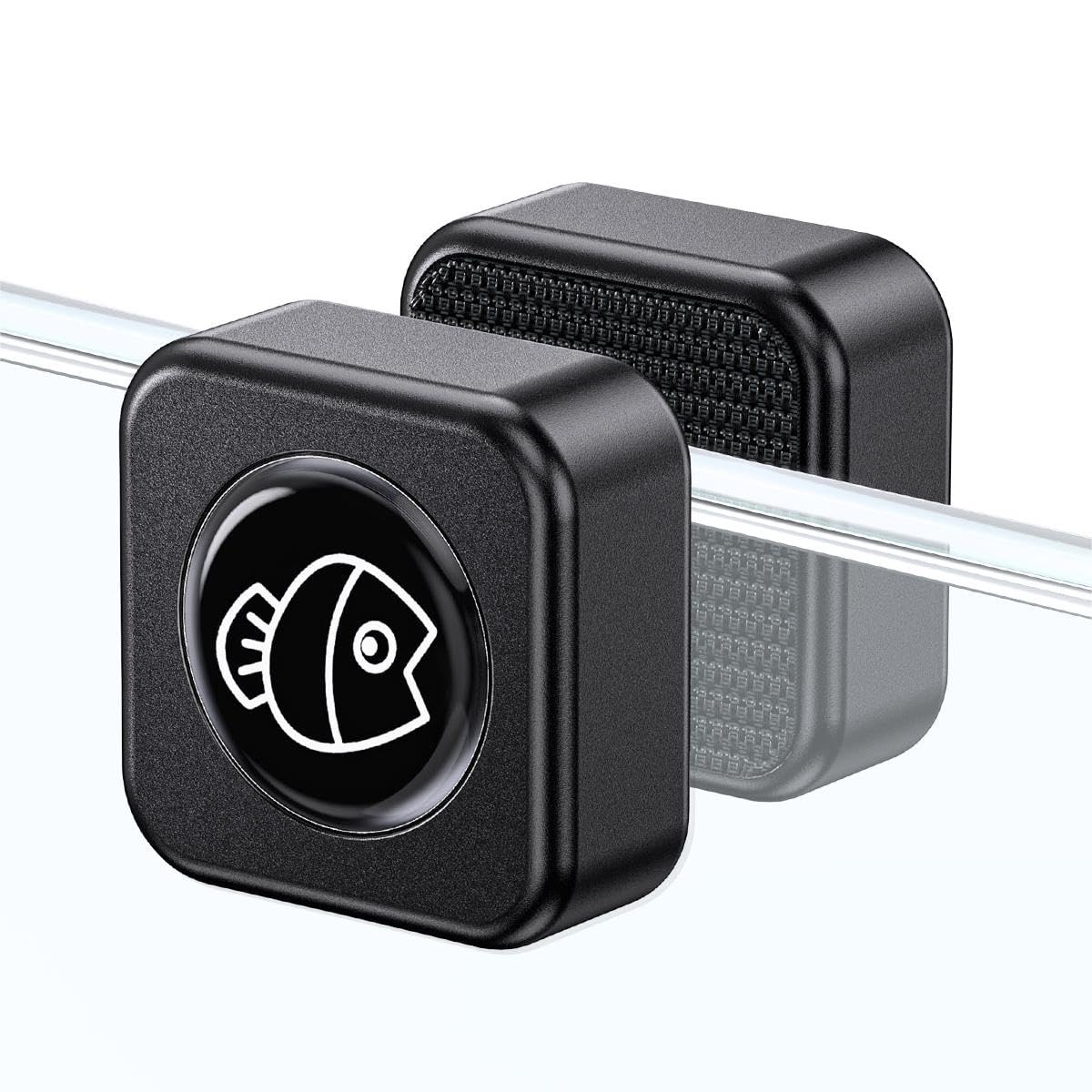 Pawfly Aquarium Magnetic Brush Fish Tank Glass Cleaner 3 cm Mini Stain Scrubber Pads Aquarium Cleaning Tool for 0.5 cm Thick Fish Tank up to 40 L (Non-floatable)