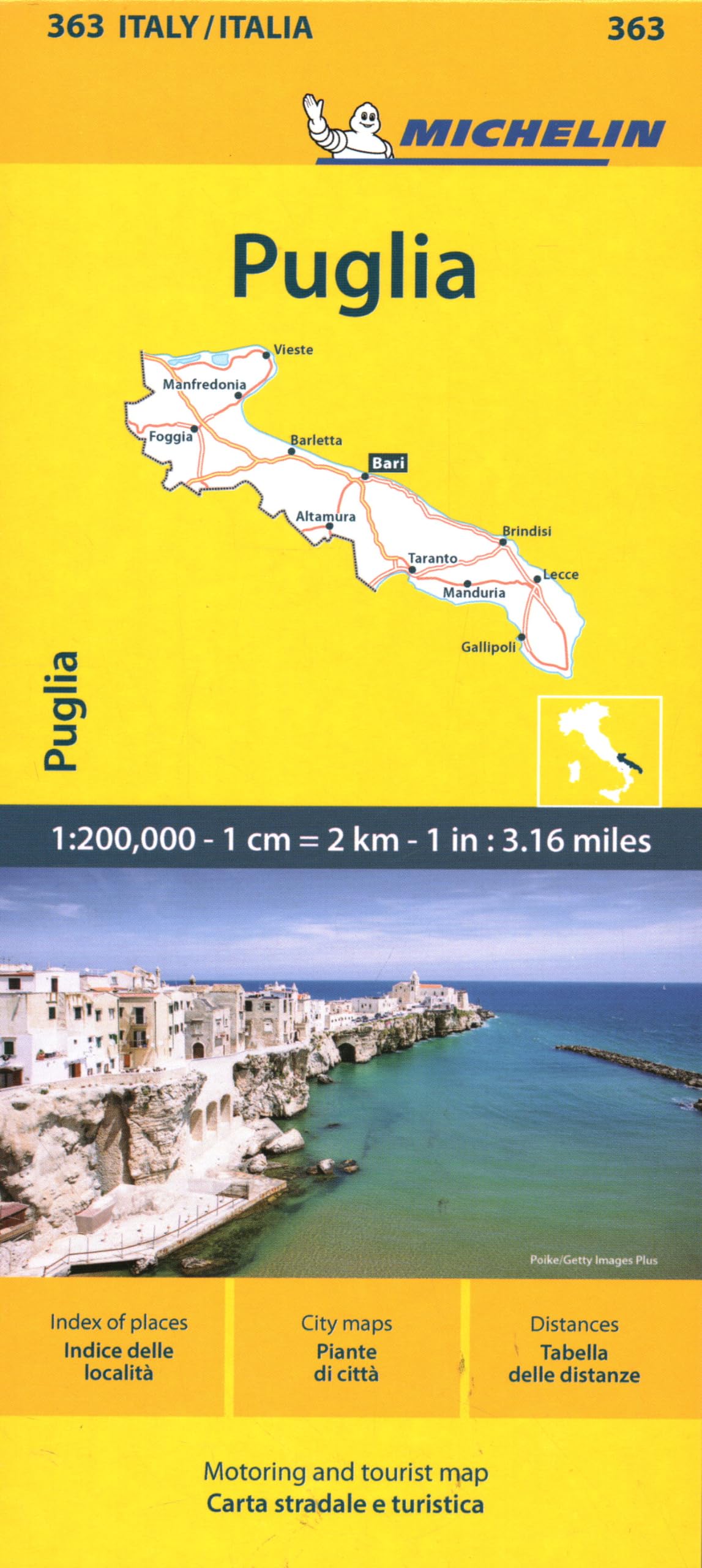 Puglia - Michelin Local Map 363: Map (Maps/Local Michelin): Amazon.co ...