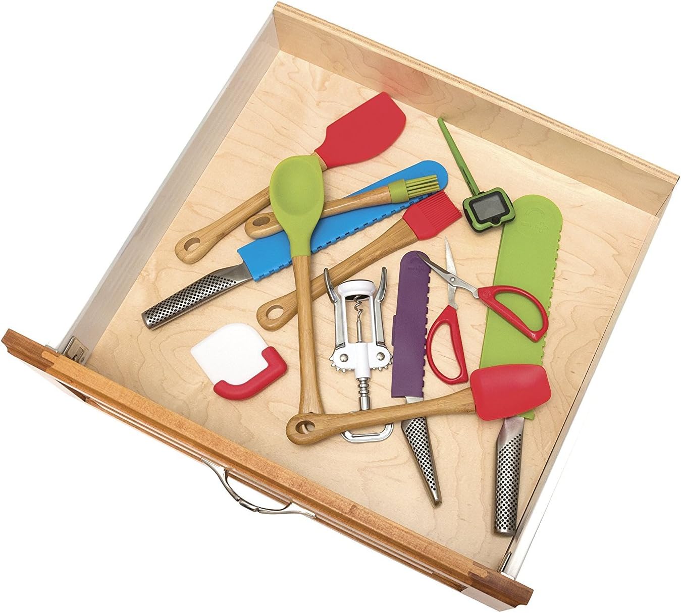 Lipper International 8898 Bamboo Kitchen Drawer Dividers (Set of 4), Brown