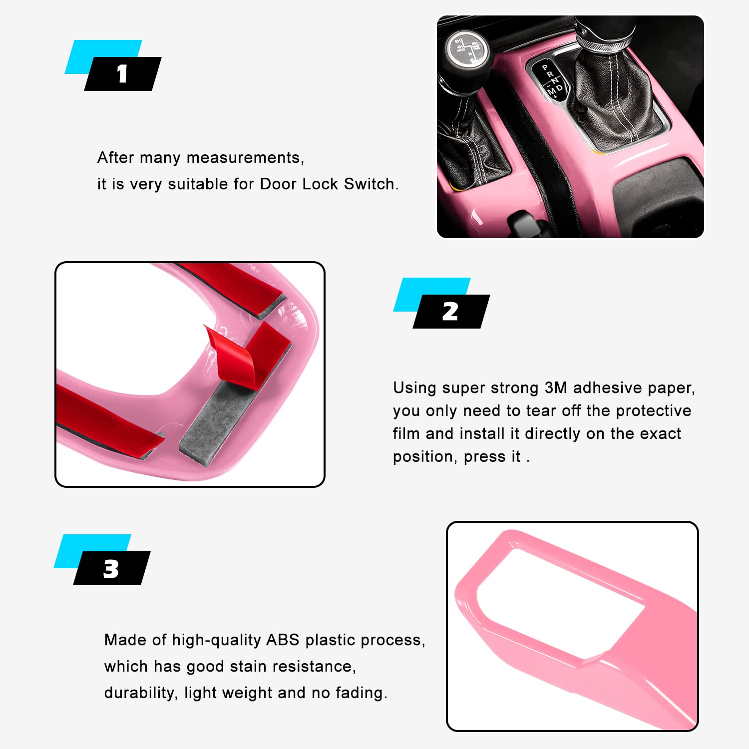 ABS Center Console Gear Shift 4WD Panel & Dashboard & Cup Holder