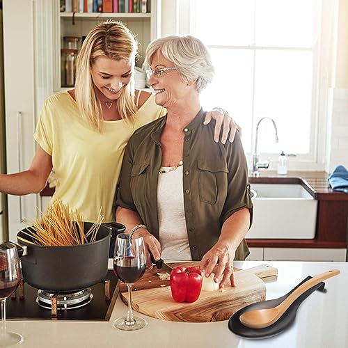 Miniatura 6 de Soporte de cuchara de acero inoxidable, soporte para cucharón de espátula, soporte para cuchara de utensilios de acero inoxidable, acabado