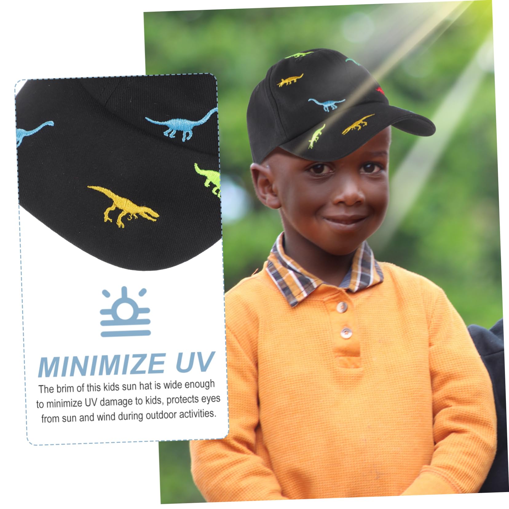 Hemobllo Béisbol Ajustable para Sombrero de Protección Solar de Estilo para Actividades para Bebés y Pequeños