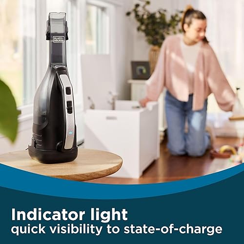 Miniatura 11 de BLACK+DECKER Dustbuster reve Aspiradora de mano inalámbrica, portátil, inalámbrica, luz LED, largo tiempo de funcionamiento, recargable y ligero,