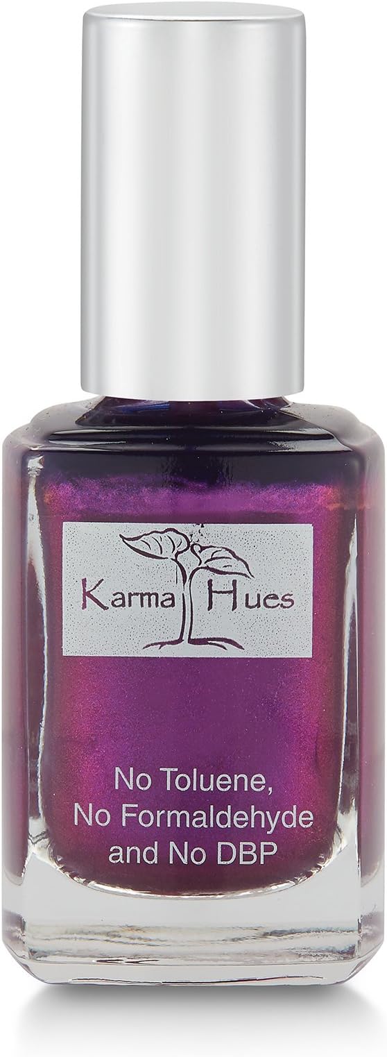 Karma Organic Natural Nail Polish-Non-Toxic Nail Art, Vegan and Cruelty-Free Nail Paint (Royal Flush)