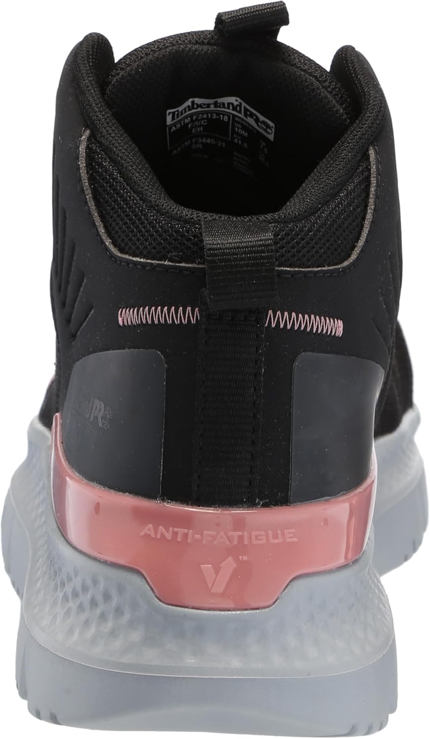 Timberland PRO Women's Setra Mid Composite Safety Toe Industrial Athletic Work Shoe, Black/Grey/Rose-2024 New, 6 W US - Image 3