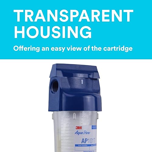 Miniatura 4 de Aqua-Pure AP101T - Filtro de agua transparente para toda la casa y cartucho de filtro de agua de repuesto Aqua-Pure serie AP100