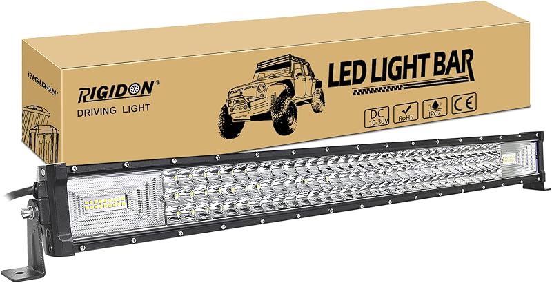 RIGIDON 32 Inch LED Lámpa 405W Autó Terepjáró Offroad Világítás Vízálló Meleg Fehér
