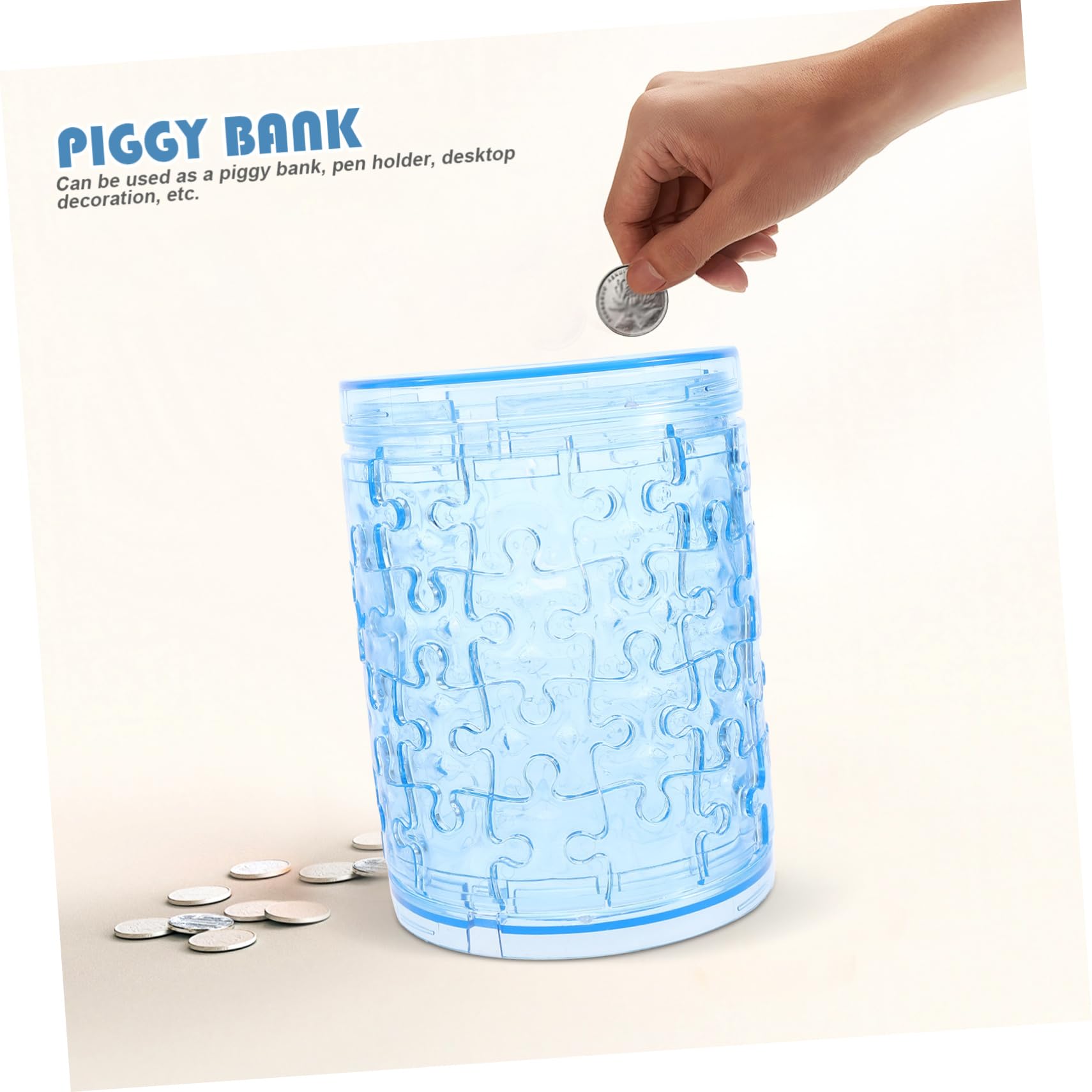 Amazon.co.jp: Totority 透明卓上貯箱 パズル式コインケース み立て型マネーボックス 耐久性素材 設計 日常使いの小銭入れ  家用デスク収納 : おもちゃ