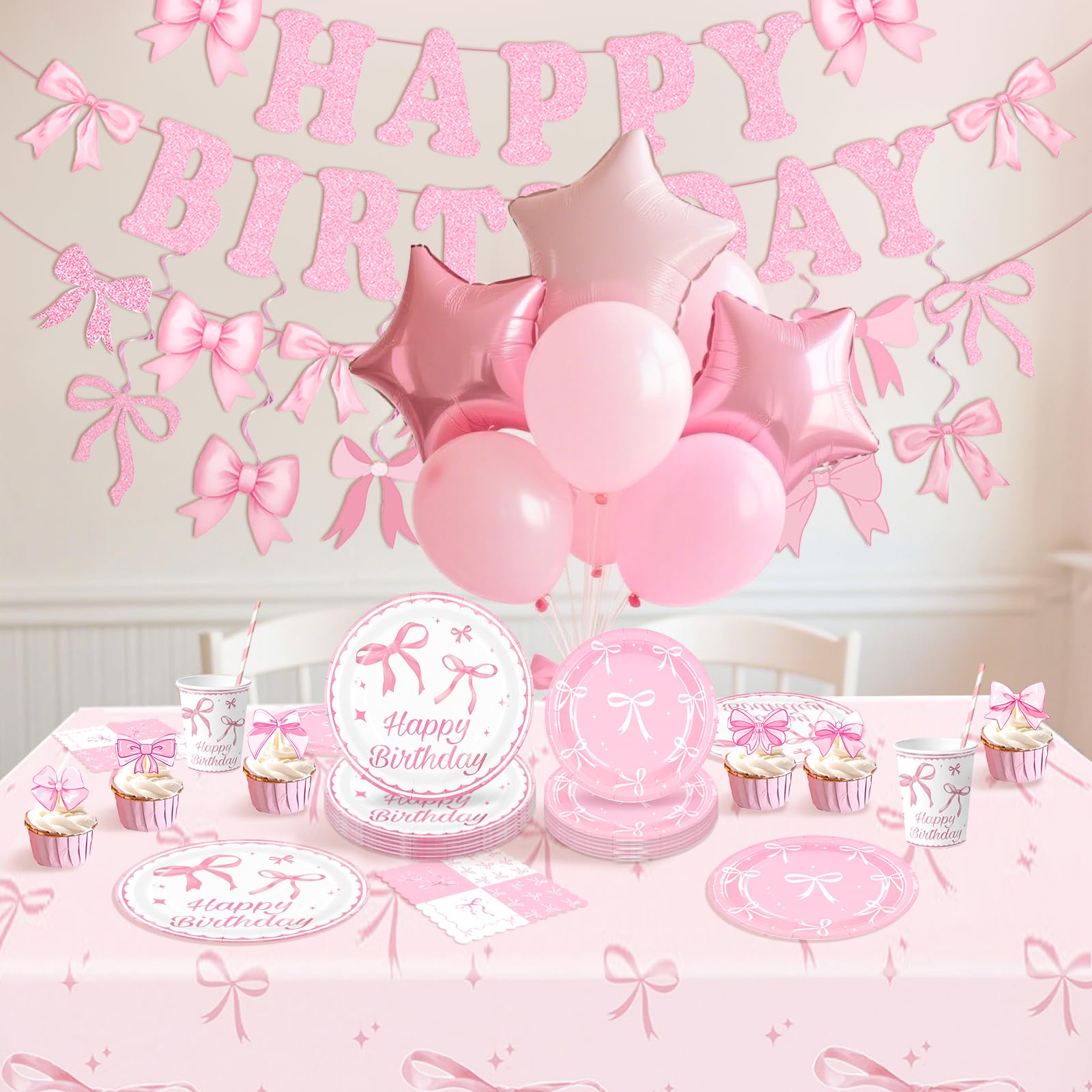 Pandecor Lot De 50 Assiettes à Dessert Jetables En Papier Pour Fête Prénatale Et Fête D'anniversaire 17,8 Cm