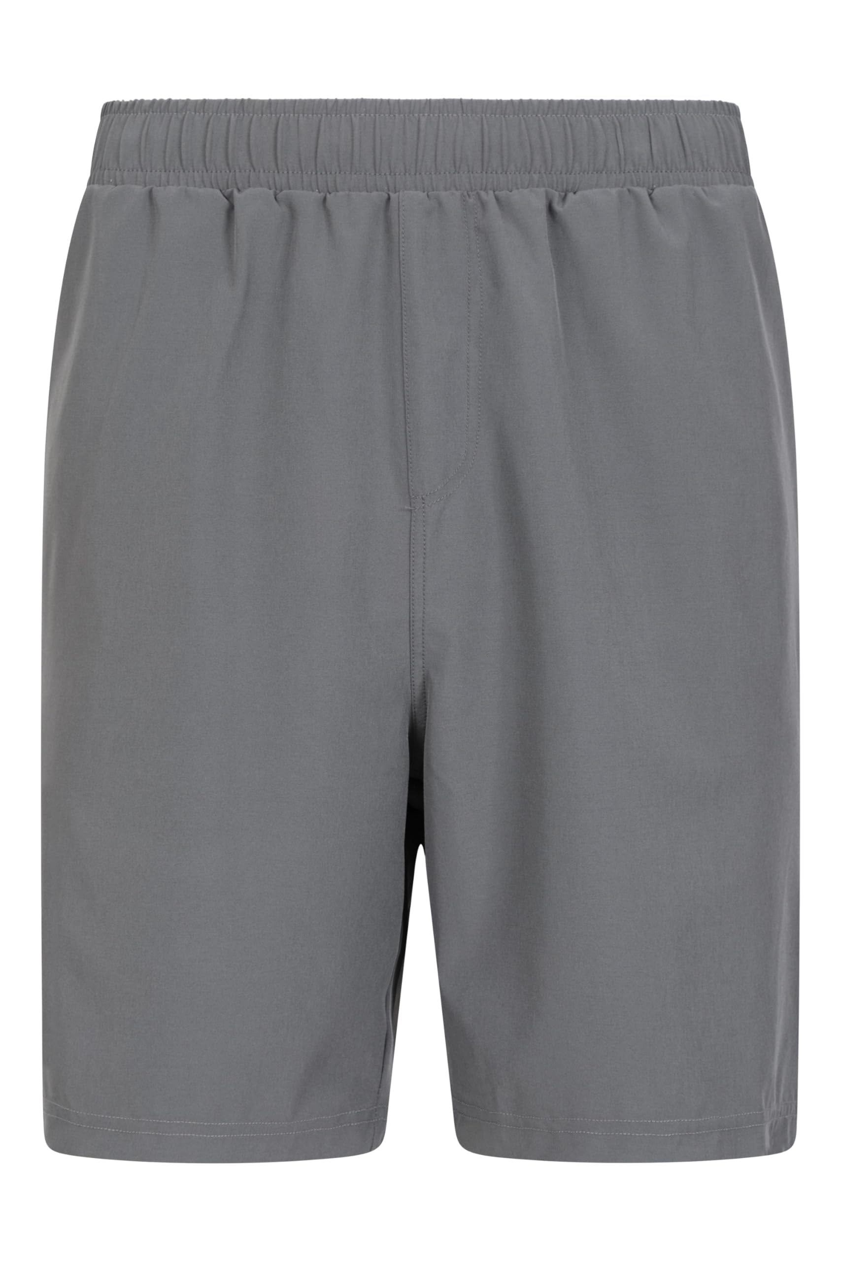 Mountain Warehouse Hurdle Mens Running Shorts - Lightweight, Quick Wick, Elastic Waistband Pants, Mesh Pockets - Best for Spring Summer, Cycling, Hiking, Gym Charcoal S