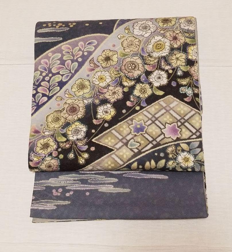 創作 辻が花 リバーシブル 袋帯