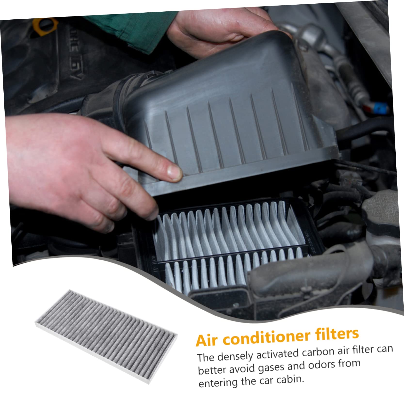 Mikikit 6stücke Auto Luftfilter Für Klimaanlage Hochleistungs-klimaanlagenfilter Für Saubere Luft Im Fahrzeug Kompatibel Mit Verschiedenen Automodellen Effektive Geruchsbeseitigung Und